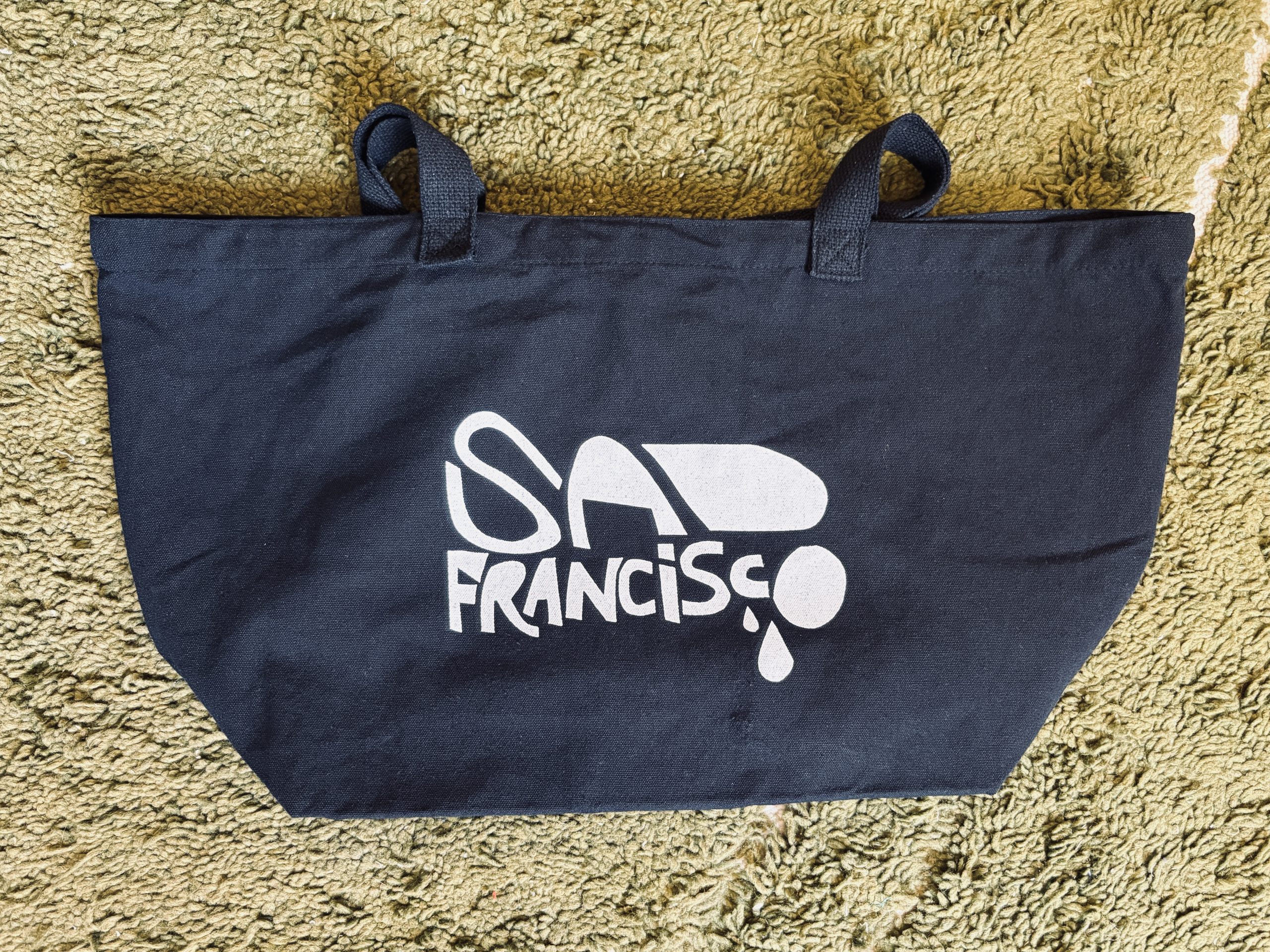 Sad Francisco canvas tote bag